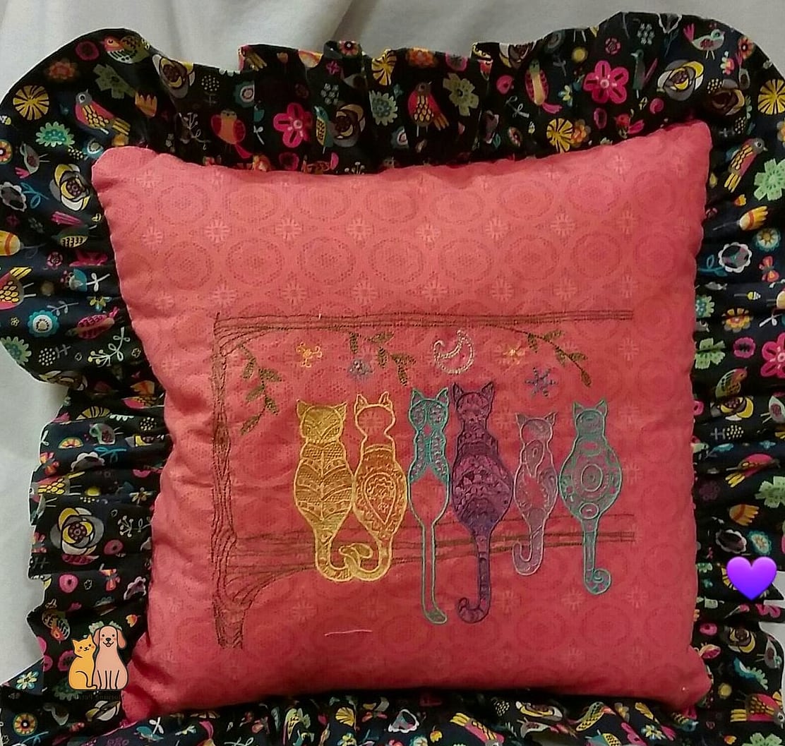 The Embroidered Cushion Bed
