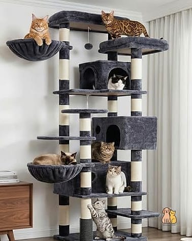 35 Precious Cool Cat Trees That Prove Pets Are the Best 7 The Enclosed Condo Cat Tree
