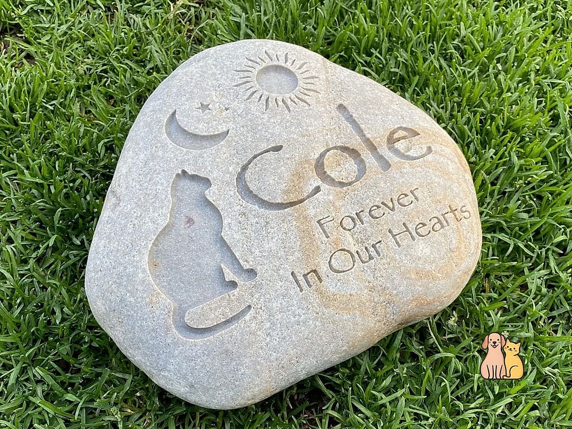 The Engraved River Rock Marker