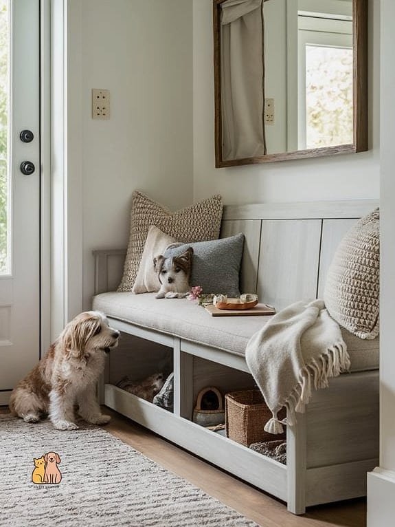 45 Budget-friendly Cat Eating Station Ideas Worth Pinning Immediately 33 The Entryway Bench Underneath