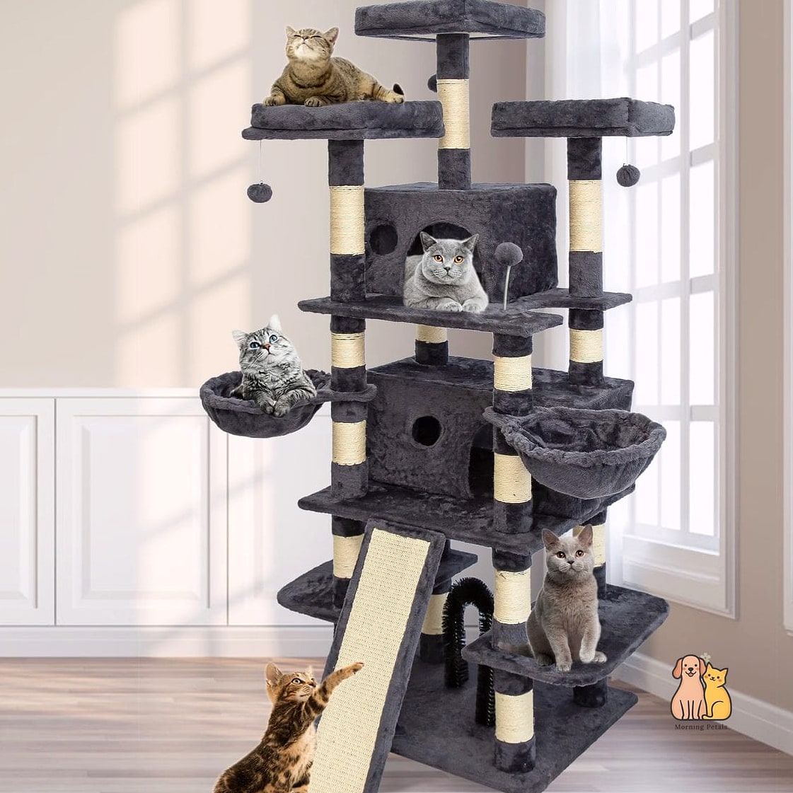 35 Precious Cool Cat Trees That Prove Pets Are the Best 30 The Extra-Tall Ceiling-Mounted Tree