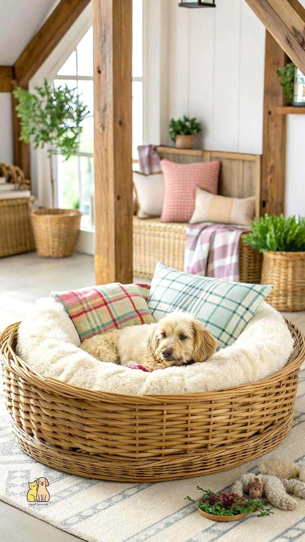 25 Amazing Dog Beds For Humans That Prove Pets Are the Best 22 22. The Farmhouse Blanket Nest