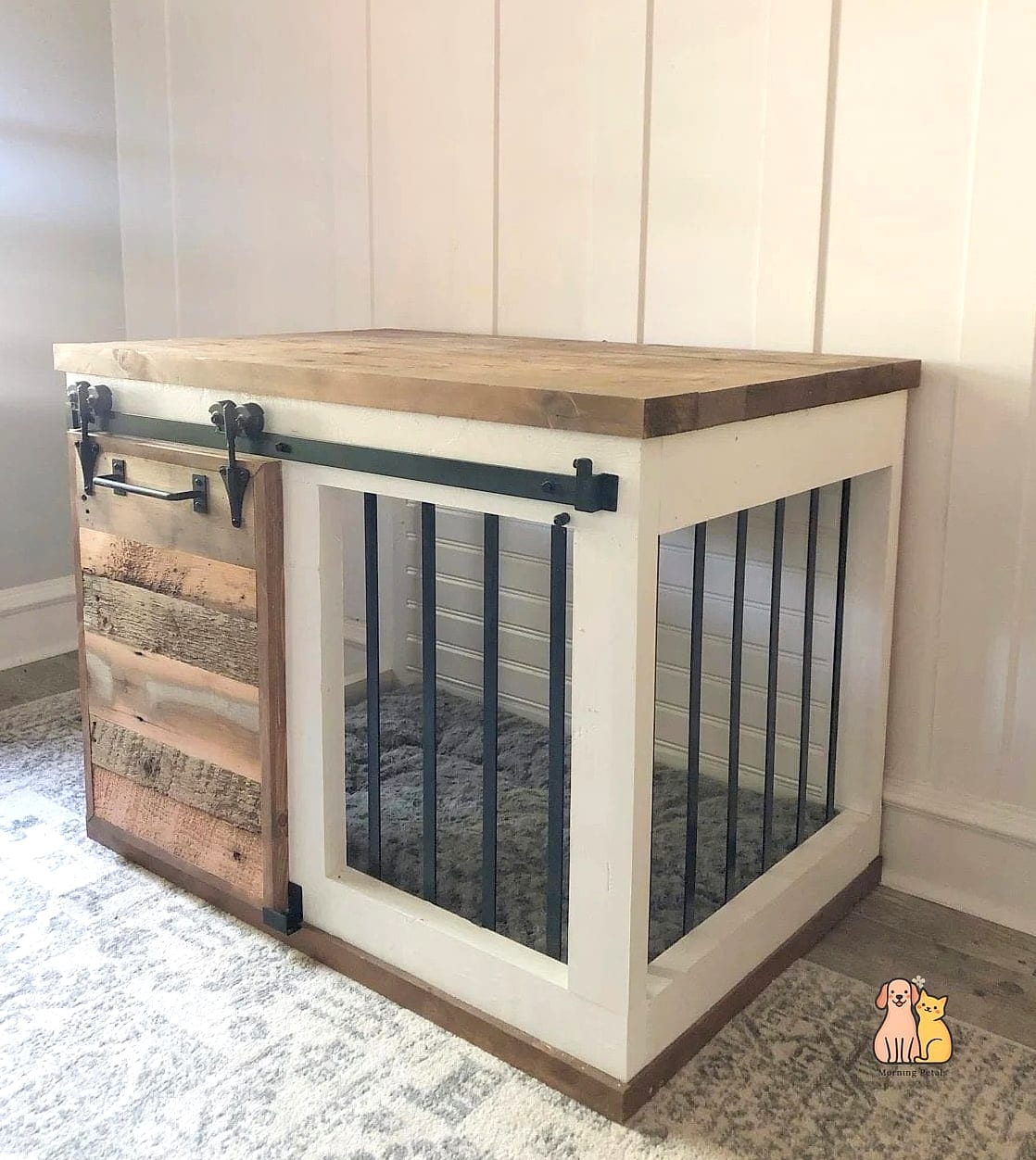 Farmhouse Crate Feeding Station