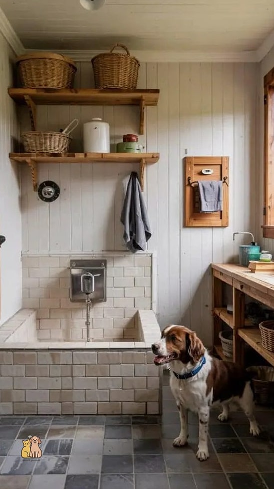 15 Gorgeous Dog Washing Station That Will Restore Your Faith in the World 3 The Farmhouse Sink Wash Station