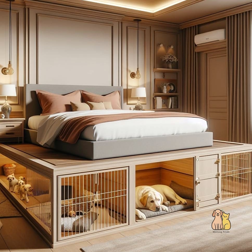 The Farmhouse-Style Dog Kennel