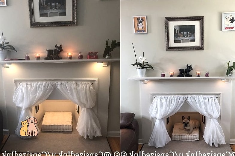 The Faux Fireplace Crate
