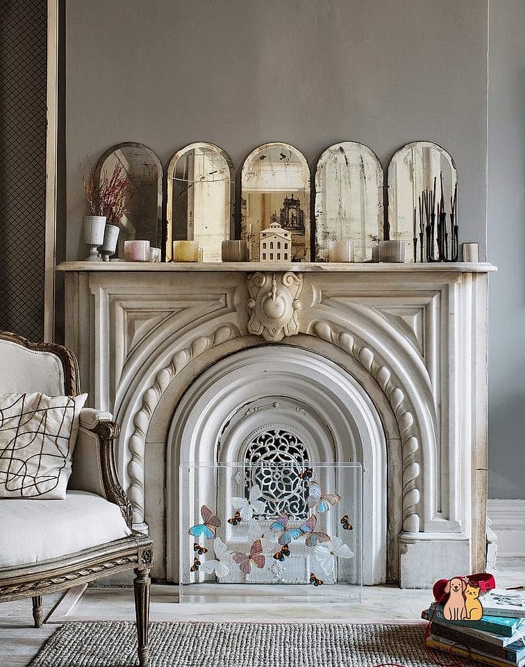The Faux Fireplace Mantel Dresser