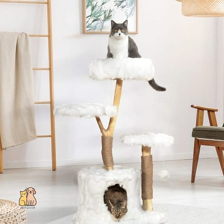 The Faux Fur Cushioned Tower