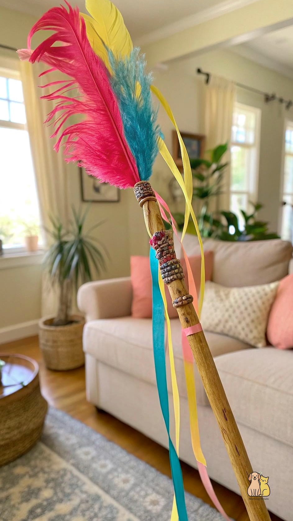 45 Easy Diy Cat Toys to Try Right Now 5 Feather Wand from a Chopstick