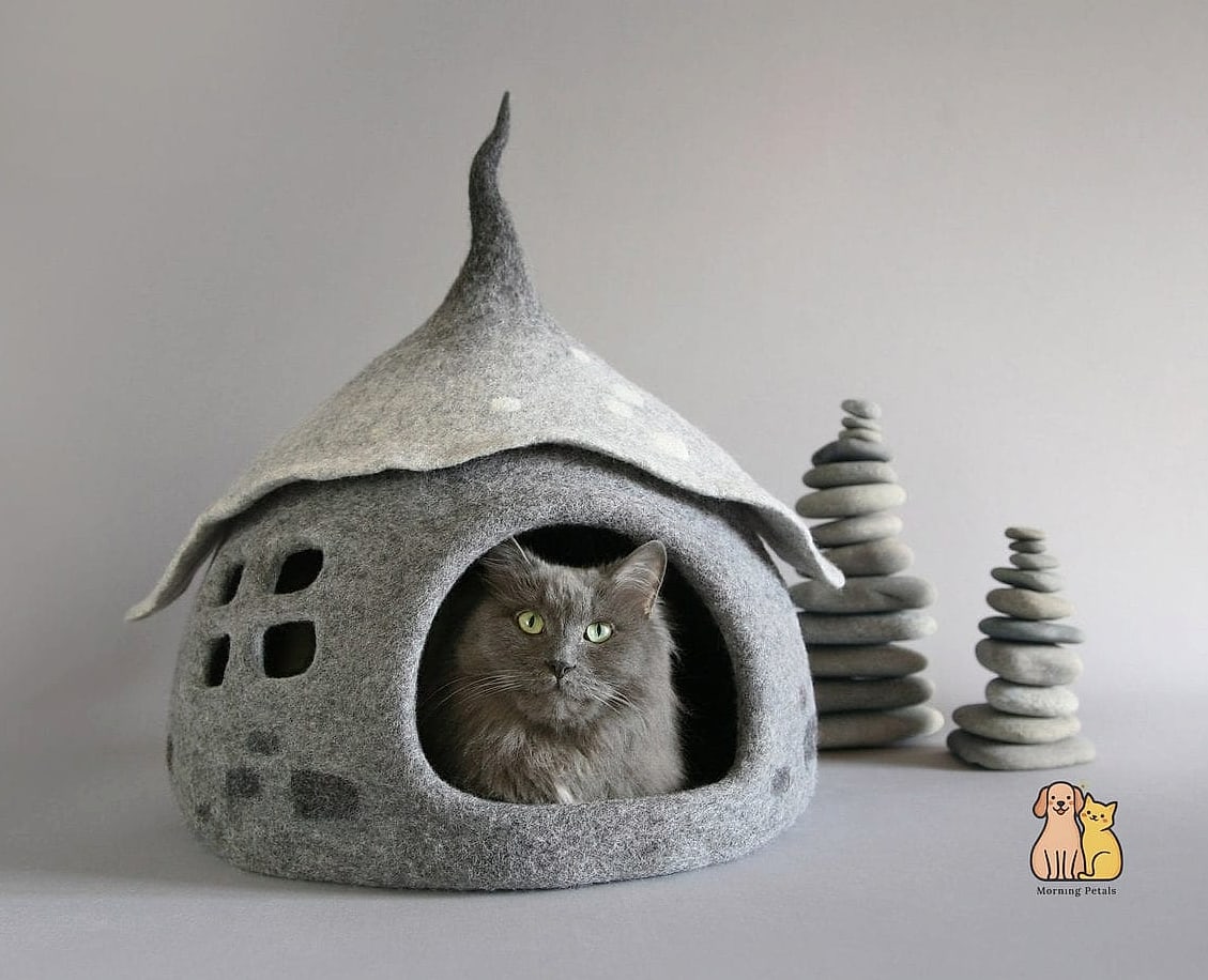 The Felted Wool Igloo Cave