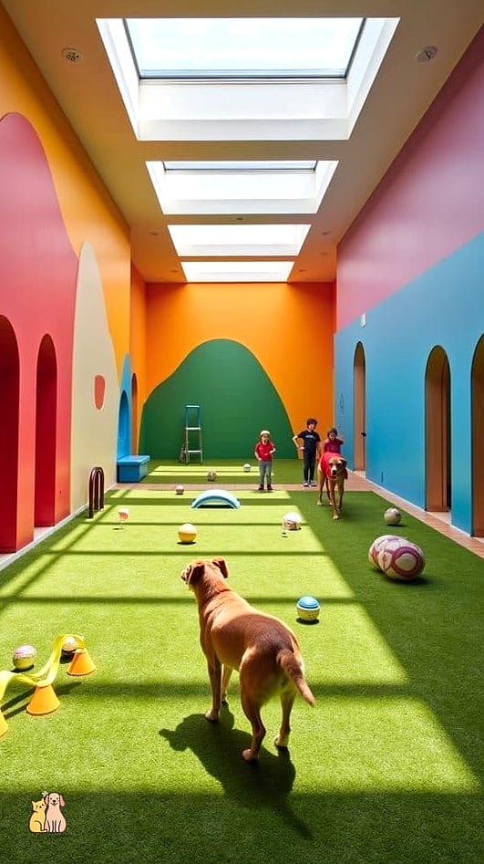 A Fetch Zone With a Ball Launcher Setup