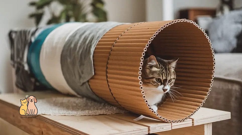 20 Brilliant Diy Cat Cave That Are Totally Worth It 8 Fleece Tunnel Cave Combo