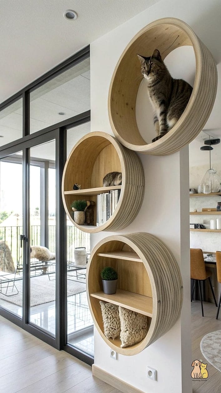 Floating Shelf with Heated Pad Insert