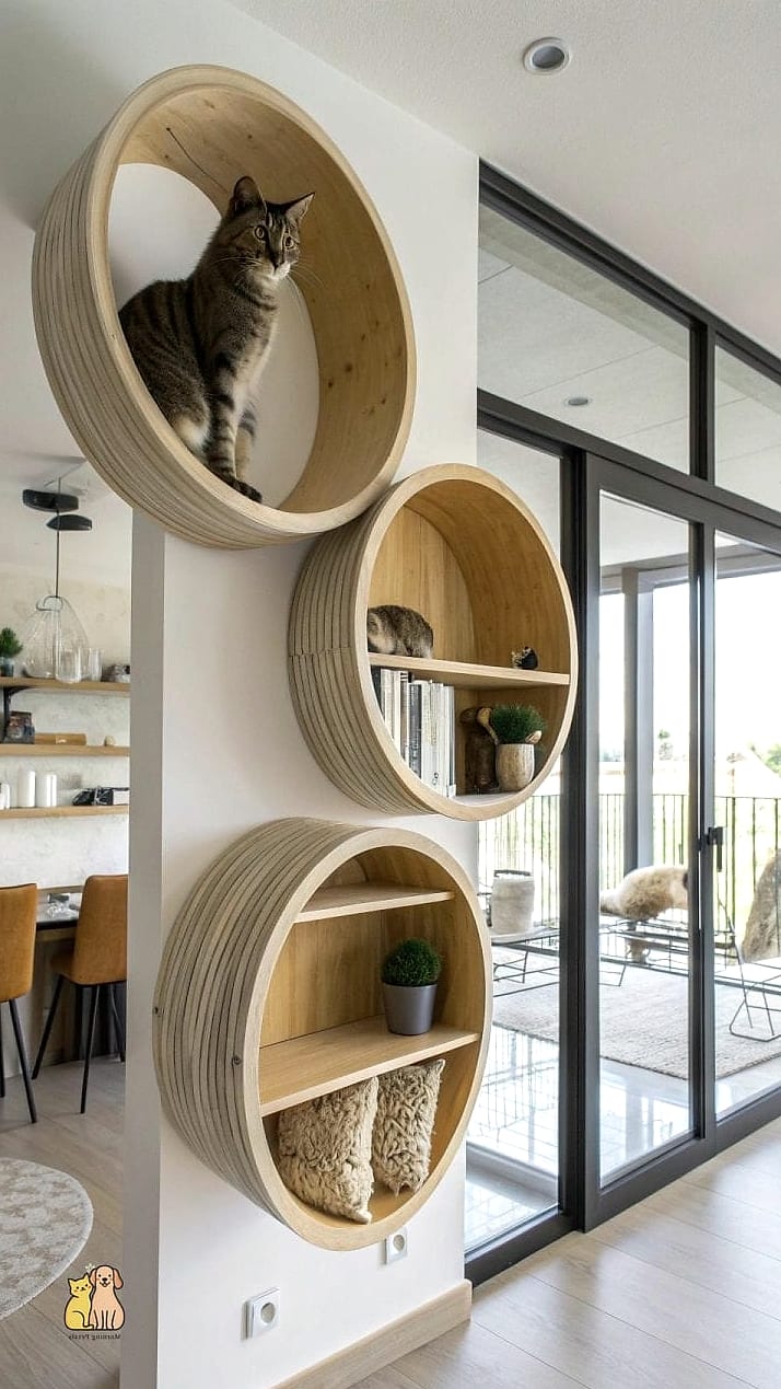 Floating Shelf with Sisal Wrapped Edges