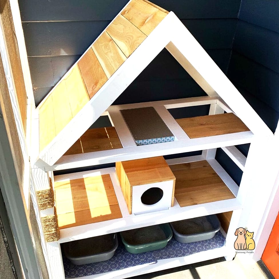45 Easy Diy Cat Condo to Try Right Now 29 The A-Frame Cat House
