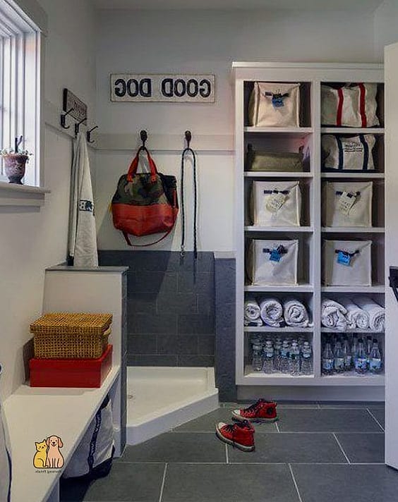 15 Gorgeous Dog Washing Station That Will Restore Your Faith in the World 9 The Garage Corner Wash Bay