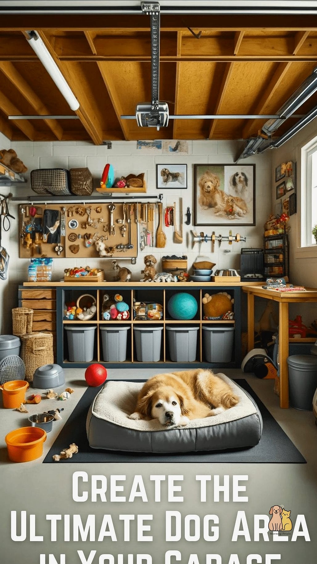25 Amazing Dog Room In Garage That Are Too Cute to Handle 22 The Garage Loft Storage Combo Room
