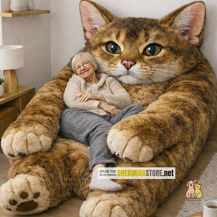23 Heartwarming Giant Cat Shaped Beds That Will Make Your Day 23 The Giant Cat Shaped Orthopedic Bed