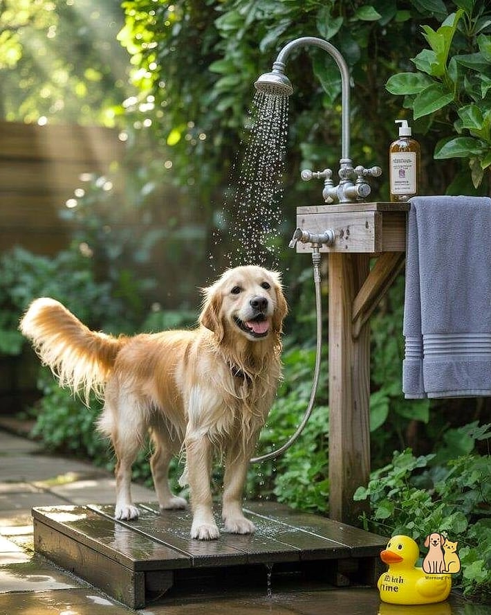 22 Perfect Outdoor Dog Shower Ideas That Are Totally Worth It 10 The Gravel Bed Drainage Station