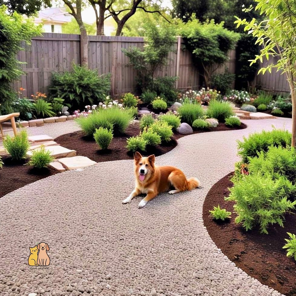 23 Precious Dog Yard Landscaping That Will Restore Your Faith in the World 2 The Gravel and Turf Combo Path