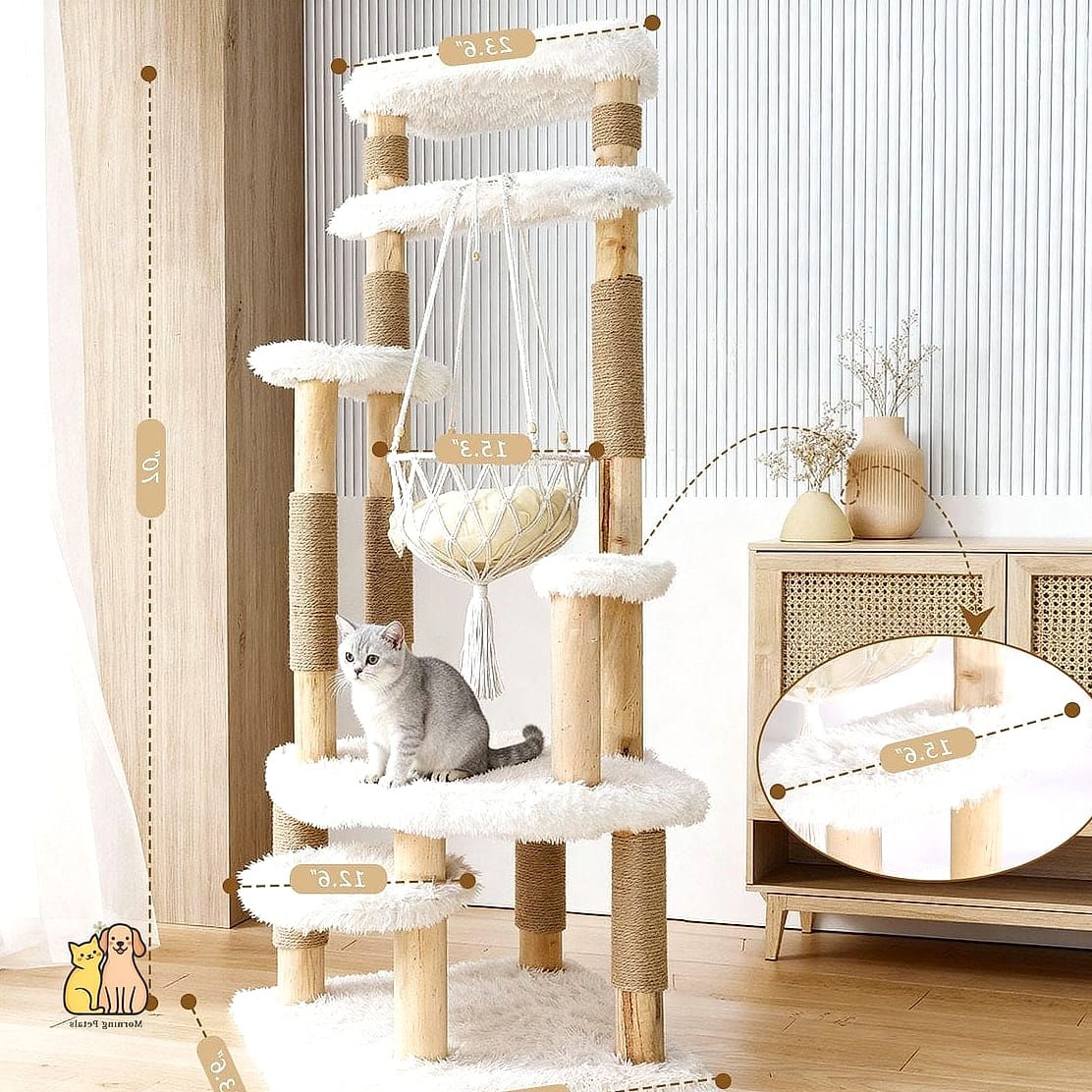 35 Precious Cool Cat Trees That Prove Pets Are the Best 6 The Hammock-Style Lounger Tree