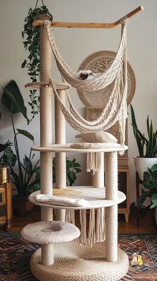 The Hammock-Style Lounging Tower