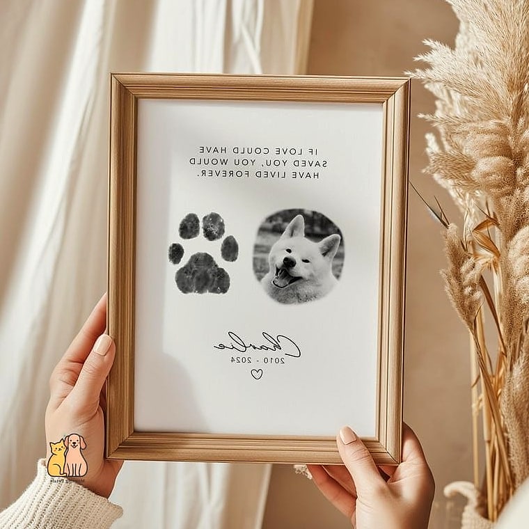 23 Perfect Dog Memorial Ideas Your Pet Will Love 14 Handprint or Pawprint Ornament