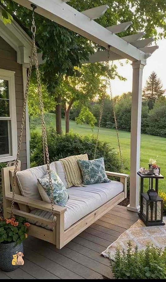 Hanging Porch Cat Hammock House