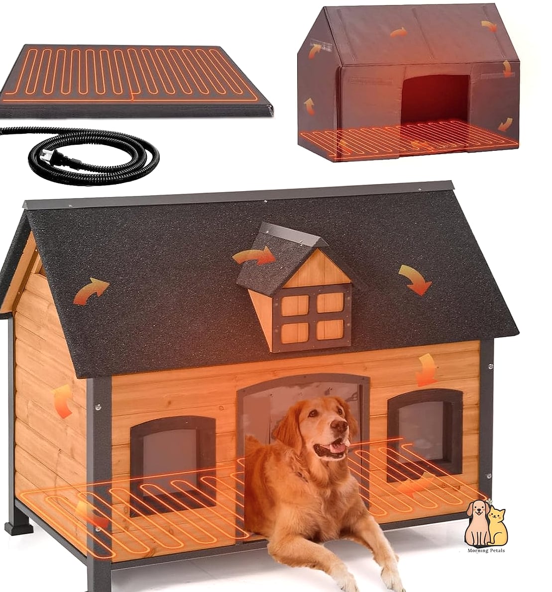 The Heated Pet Stairs for Senior Dogs