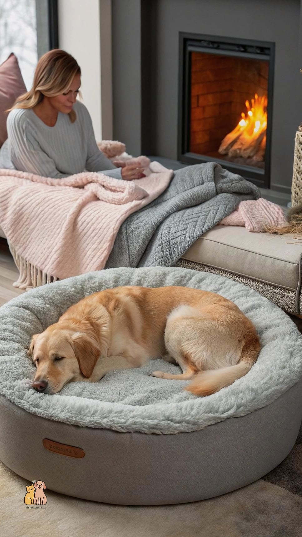25 Amazing Dog Beds For Humans That Prove Pets Are the Best 10 9. The Heated Winter Snuggle Bed