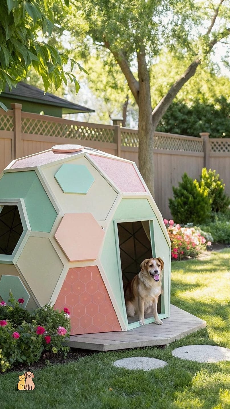 23 Precious Cute Dog Houses That Are Too Cute to Handle 18 The Hexagon Garden House