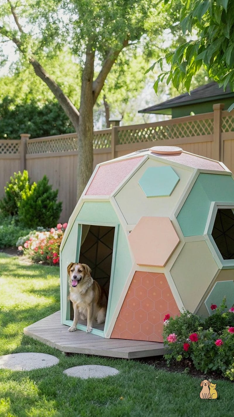 The Hexagon-Shaped Pallet Den