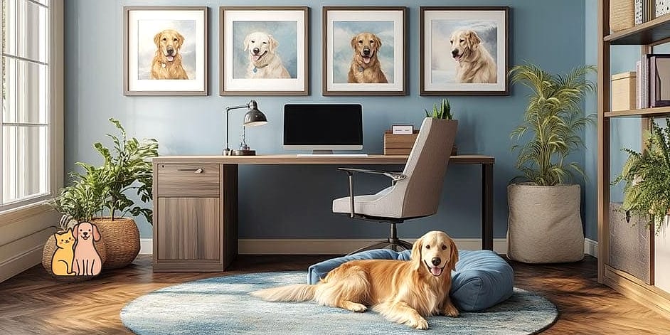 30 Incredible Dog Places In House You Need in Your Life Right Now 12 The Home Office Co-Worker Bed