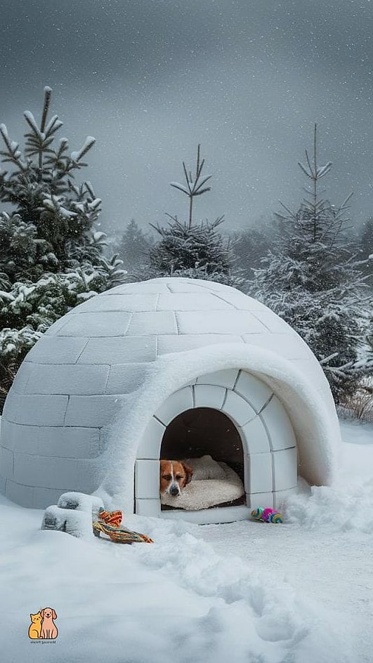 23 Precious Cute Dog Houses That Are Too Cute to Handle 12 The Igloo-Style Dome House