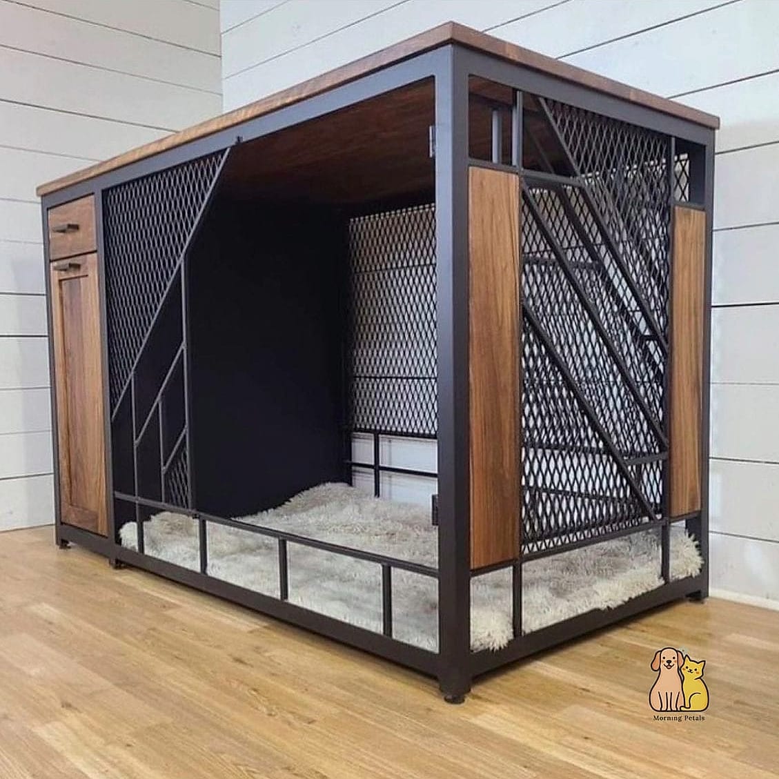 20 Stunning Dog Room Decor Guaranteed to Make You Smile 7 The Industrial Crate Cover Cabinet