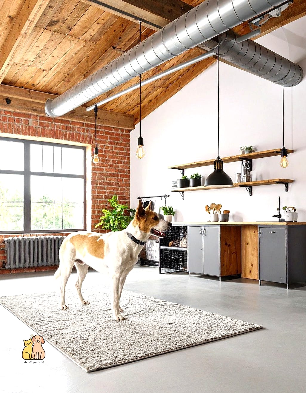 20 Stunning Dog Houses For Multiple Dogs Guaranteed to Make You Smile 11 The Industrial Loft-Style House