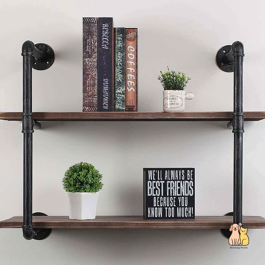 The Industrial Pipe Shelf