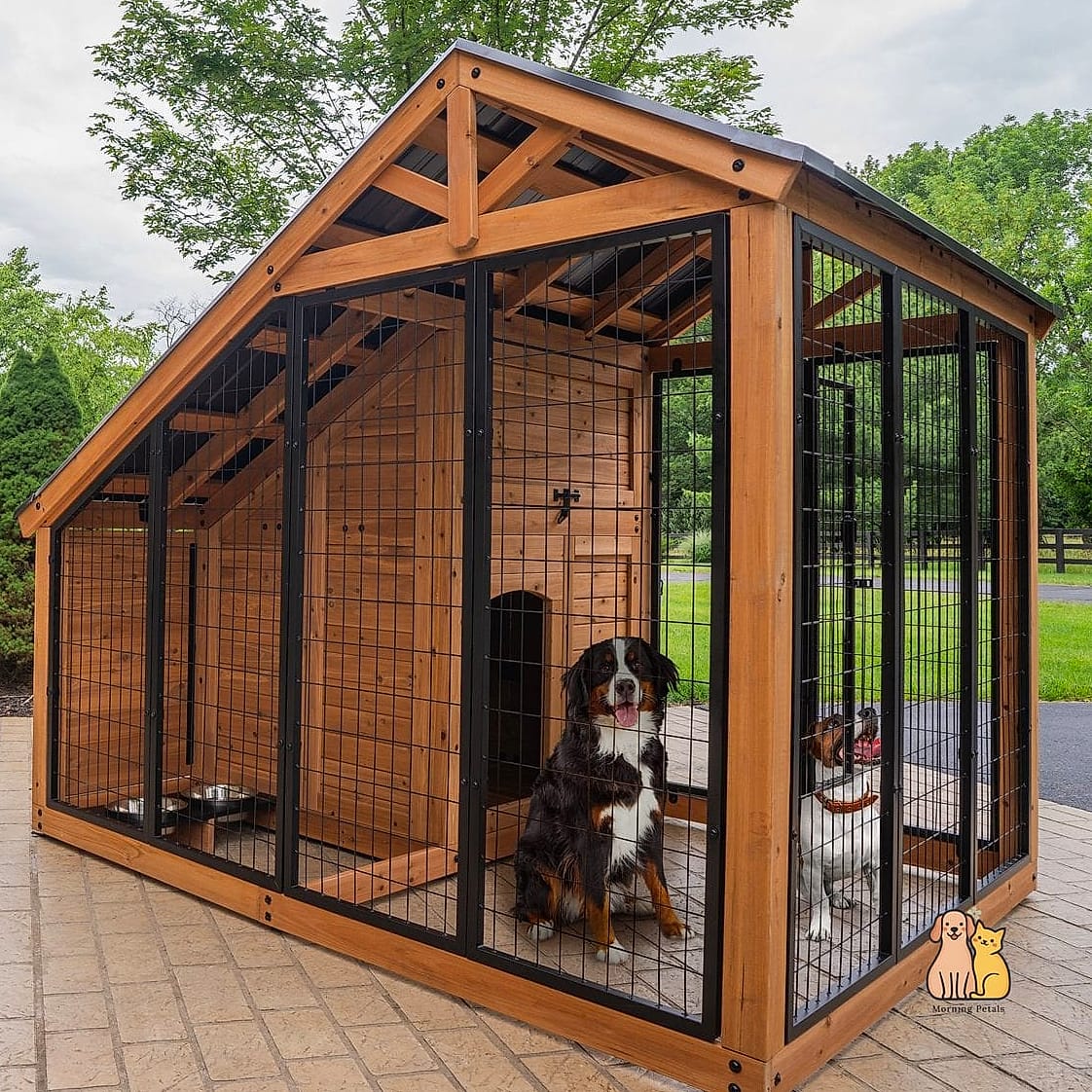 The Kennel With an Attached Dog Run Tunnel