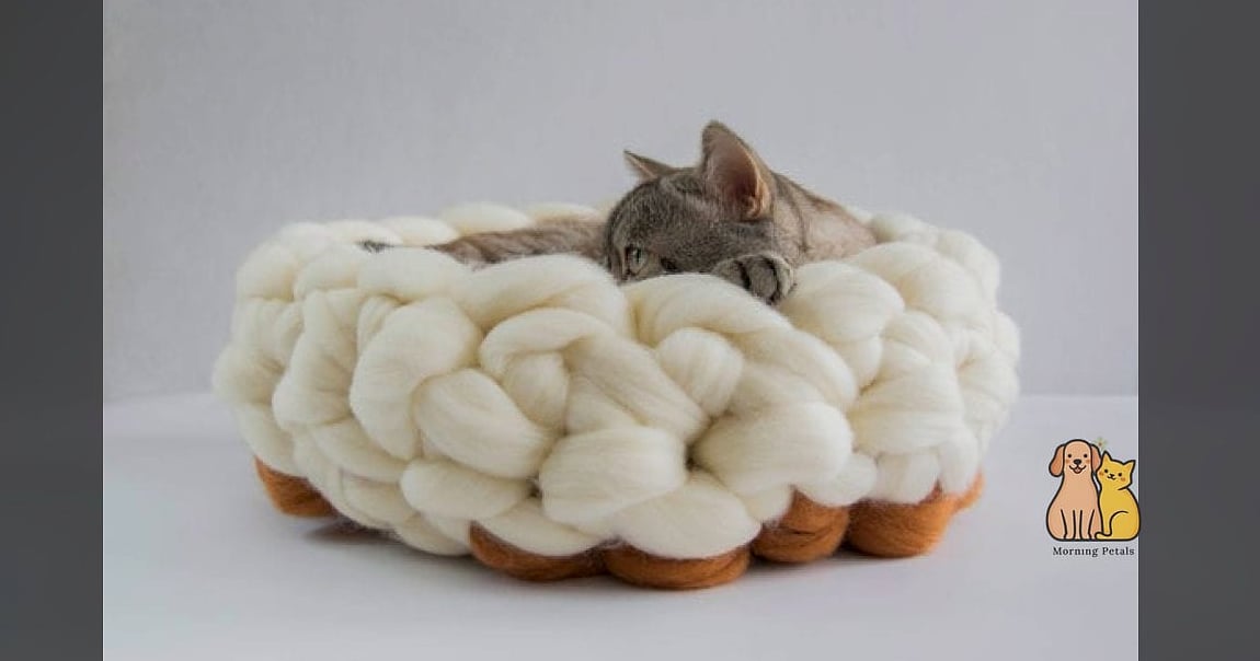 The Knitted Wool Cat Bed
