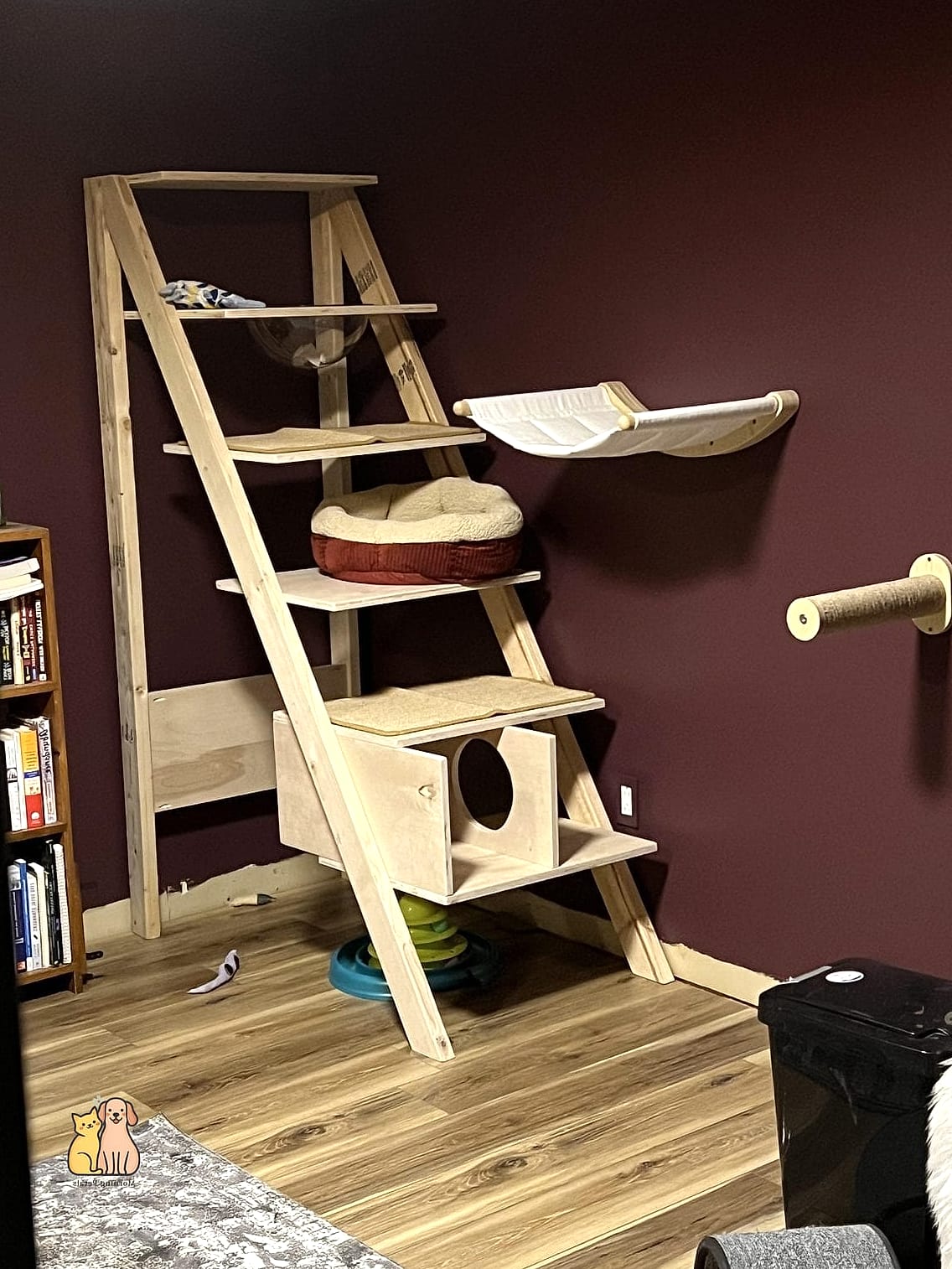 45 Easy Diy Cat Condo to Try Right Now 6 The Ladder Shelf Climber