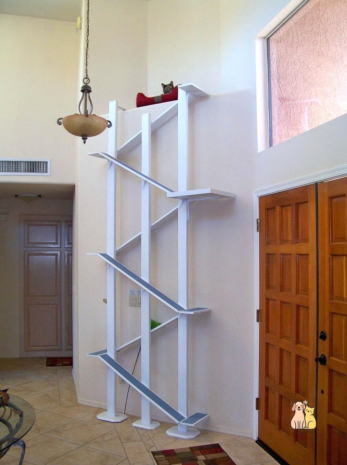 30 Creative Diy Catwalks For Cats That Will Inspire You 5 The Ladder-Style Vertical Climb