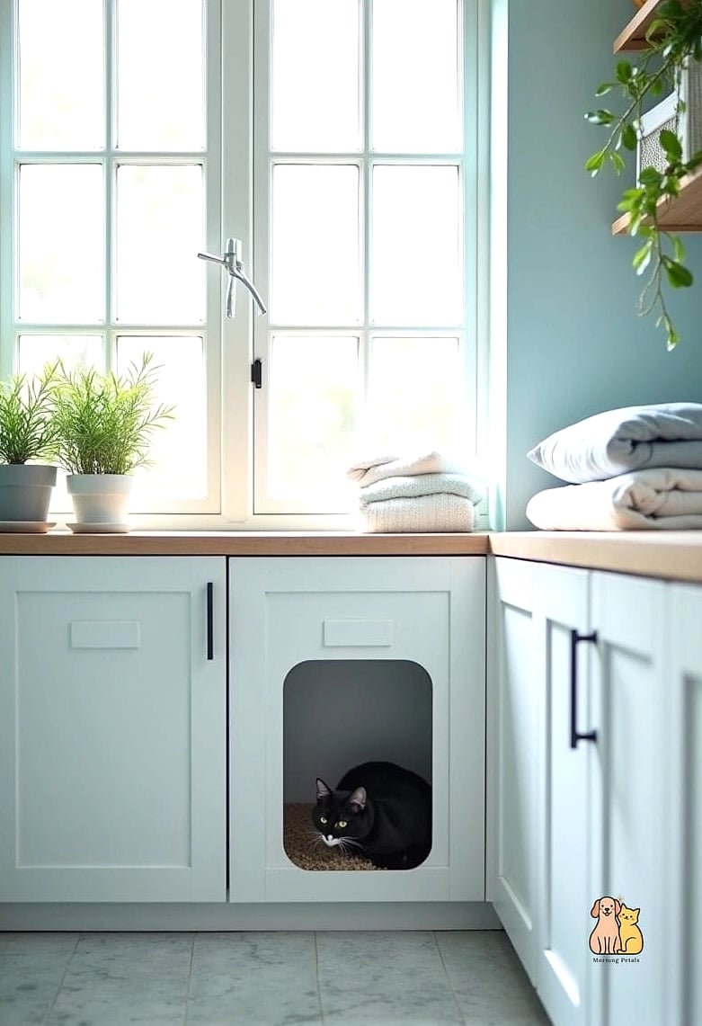 45 Budget-friendly Cat Eating Station Ideas Worth Pinning Immediately 28 The Laundry Room Ledge