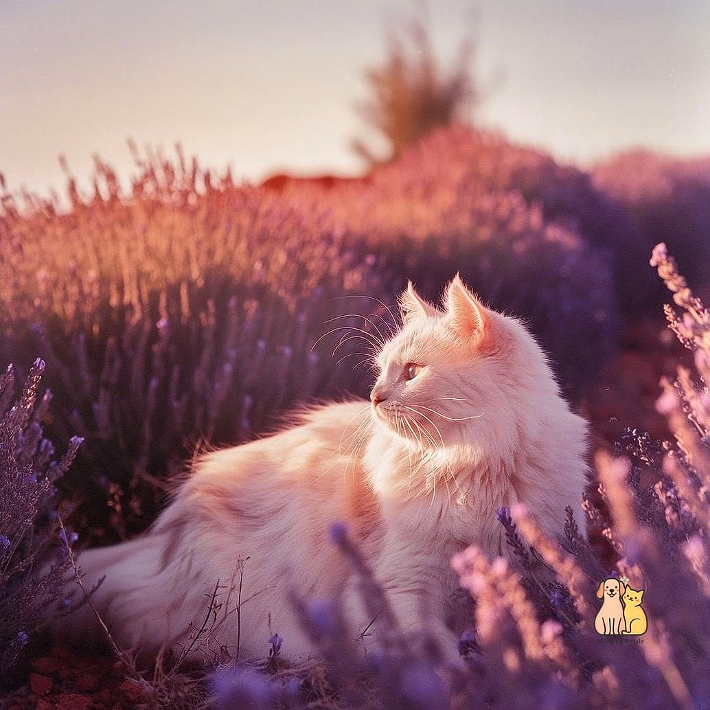 The Lavender Field Cat Condo