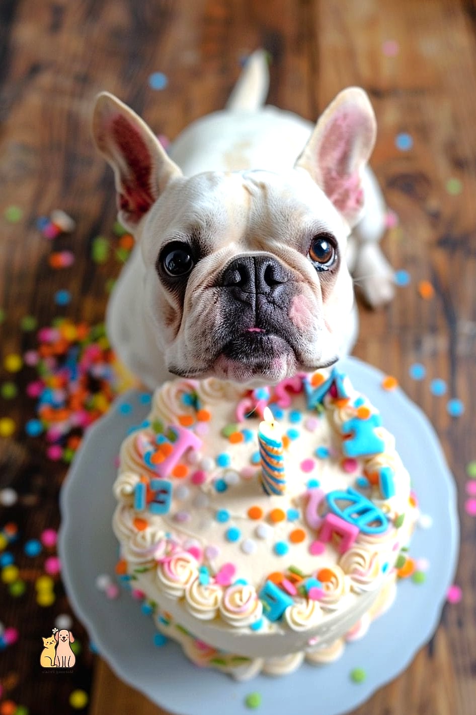 Layered Dog Birthday Cake