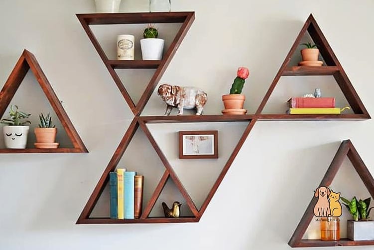 The Layered Triangle Shelves