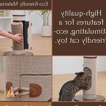 The Linen Pouf Scratcher