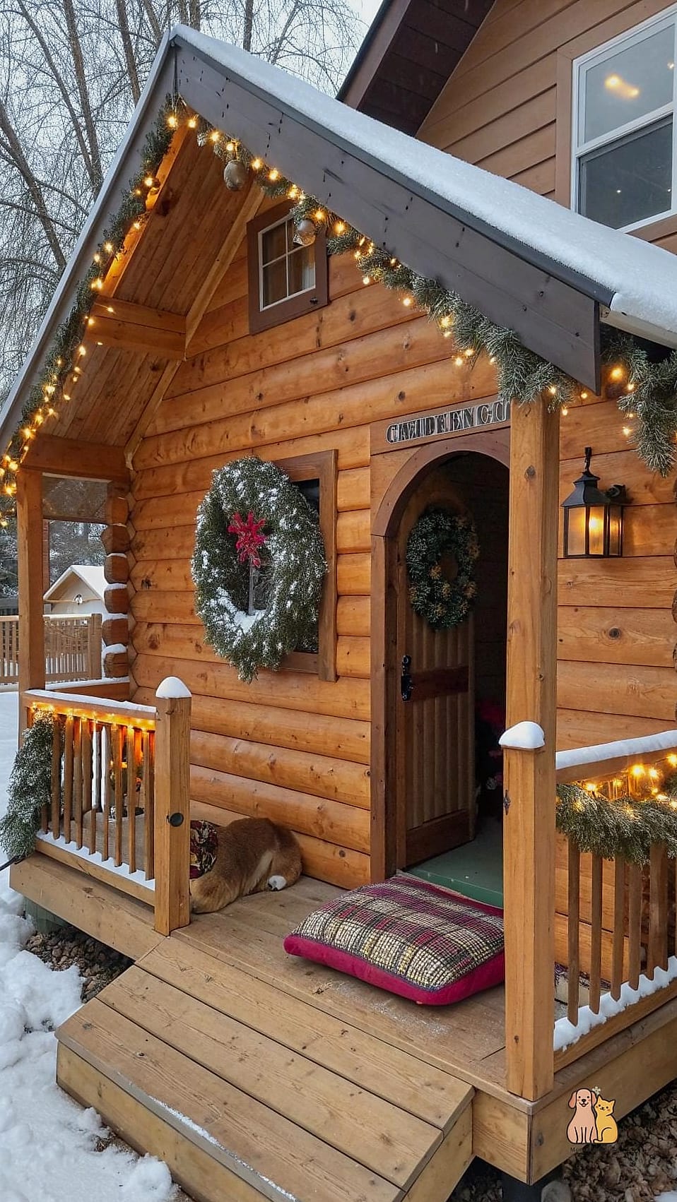 The Log Cabin Dog House