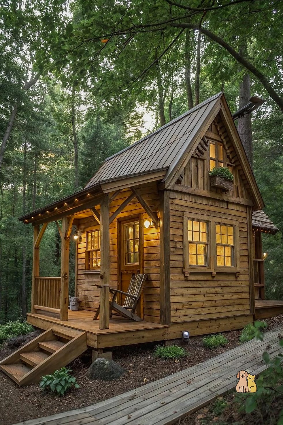 Log Cabin Style Cat House