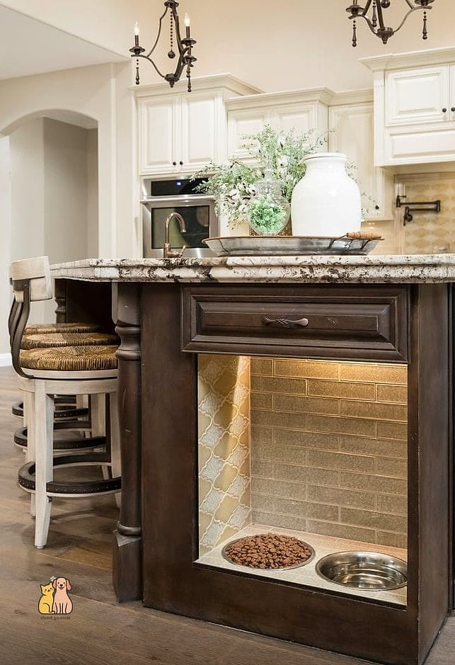 Luxury Dog Feeding Station