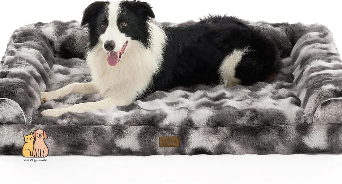 15 Gorgeous Orthopedic Dog Beds That Will Restore Your Faith in the World 4 The Luxury Faux Fur Orthopedic Bed